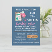 Invitation Elle est prête à appeler les chaussures (Debout devant)