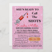 Invitation Elle est prête à appeler les chaussures (Devant / Derrière)