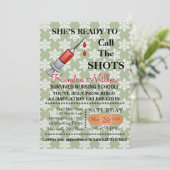 Invitation Elle est prête à appeler les chaussures (Debout devant)