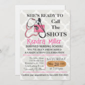 Invitation Elle est prête à appeler les chaussures (Devant / Derrière)