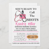 Invitation Elle est prête à appeler les chaussures (Devant / Derrière)