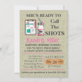 Invitation Elle est prête à appeler les chaussures (Devant)