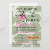 Invitation Elle est prête à appeler les chaussures (Devant / Derrière)