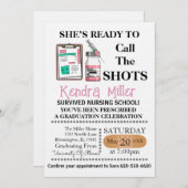 Invitation Elle est prête à appeler les chaussures (Devant / Derrière)