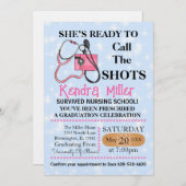 Invitation Elle est prête à appeler les chaussures (Devant / Derrière)