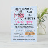 Invitation Elle est prête à appeler les chaussures (Debout devant)