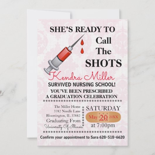 Invitation Elle est prête à appeler les chaussures pour obten (Devant)