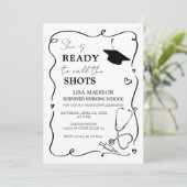 Invitation Elle Est Prête À Appeler Les Tirs Infirmière Diplô (Debout devant)