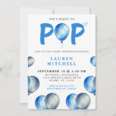 Invitation Elle est prête à faire des ballons Baby shower de (Devant)