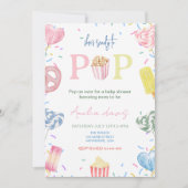 Invitation Elle est prête à faire du Baby shower de fille (Devant)