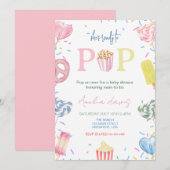 Invitation Elle est prête à faire du Baby shower de fille (Devant / Derrière)