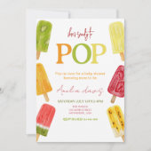 Invitation Elle est prête à faire du Baby shower glacé (Devant)