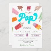 Invitation Elle est prête à faire du Baby shower populaire (Devant / Derrière)