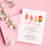 Invitation Elle est prête à faire du Baby shower populaire