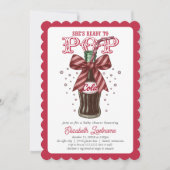 Invitation Elle est prête à faire sauter la bouteille de Cola (Devant)