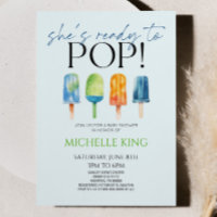 Elle est prête à pop ! Baby shower Popsicle