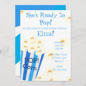 Invitation Elle est prête à pop de maïs (Devant / Derrière)