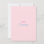 Invitation Elle est prête à POP Genre Garçon Baby shower FILL (Dos)