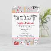 Invitation Elle est prête à prendre les choses en main École (Debout devant)