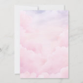 Invitation Elle est sur Cloud 9 Neuf Fête des mariées rose él (Dos)