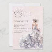 Invitation Elle est sur Cloud Nine Dreamy Pastel Fête des mar (Devant)