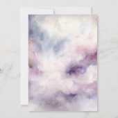 Invitation Elle est sur Cloud Nine Dreamy Purple Fête des mar (Dos)