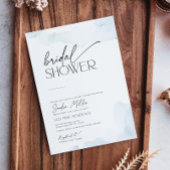 Invitation Elle est sur Cloud Nine Fête des mariées Dusty Blu