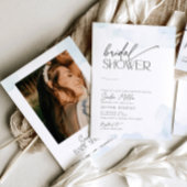 Invitation Elle est sur Cloud Nine Fête des mariées Dusty Blu