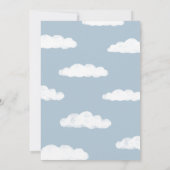 Invitation Elle est sur la Fête des mariées de neuf nuages (Dos)