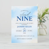 Invitation Elle est sur le nuage 9 Dreamy Fête des mariées bl (Debout devant)