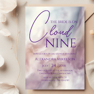 Invitation Elle est sur le nuage 9 Fête des mariées Dreamy Pa