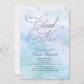 Invitation Elle est sur le nuage neuf nuptiale de douche Invi (Devant)