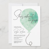 Invitation Elle est sur le point de faire de la pop Baby show (Devant)