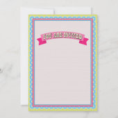 Invitation Elle est sur le point de POP Baby Shower Invitatio (Dos)