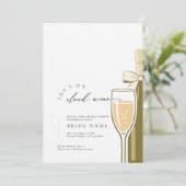 Invitation Elle est sur le vin mousseux Cloud Wine Enterremen (Debout devant)
