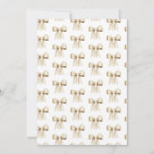 Invitation Elle est Tying Knot Linen Bow Fête des mariées (Dos)