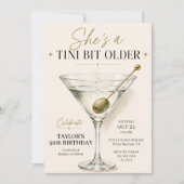 Invitation Elle est un peu plus âgée Martini 50e anniversaire (Devant)