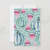 Invitation Elle est une dans un Melon ! Anniversaire de la pa (Dos)