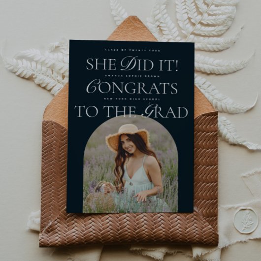 Invitation Elle L'A Fait Marine Arch Font Hybrid Police Moder