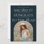 Invitation Elle L'A Fait Marine Arch Font Hybrid Police Moder (Devant)