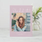 Invitation Elle L'A Fait ! Photo de la fête d'obtention du di (Debout devant)