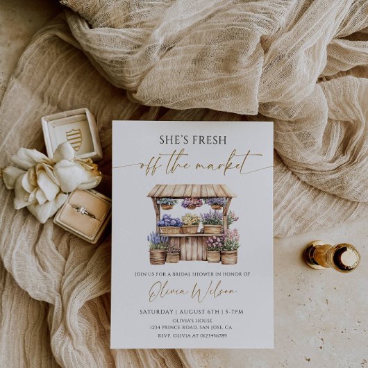 Invitation Elle n’a plus de Fête des mariées sur le marché