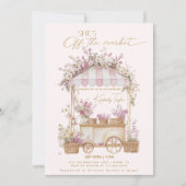 Invitation Elle n'a pas la Fête des mariées rose du marché (Devant)