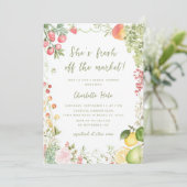 Invitation Elle n'a pas l'aquarelle du marché (Debout devant)