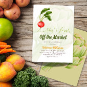 Invitation Elle n'a plus la Fête des mariées du marché