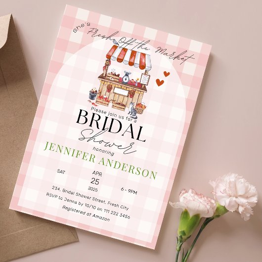 Invitation Elle n'a plus la Fête des mariées du marché