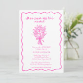 Invitation Elle n'est pas à la Fête des mariées du marché (Debout devant)