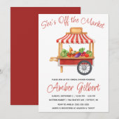 Invitation Elle n'est pas à la Fête des mariées du marché (Devant / Derrière)