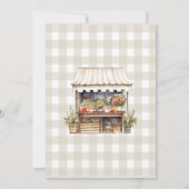 Invitation Elle n'est pas à la Fête des mariées du marché agr (Dos)