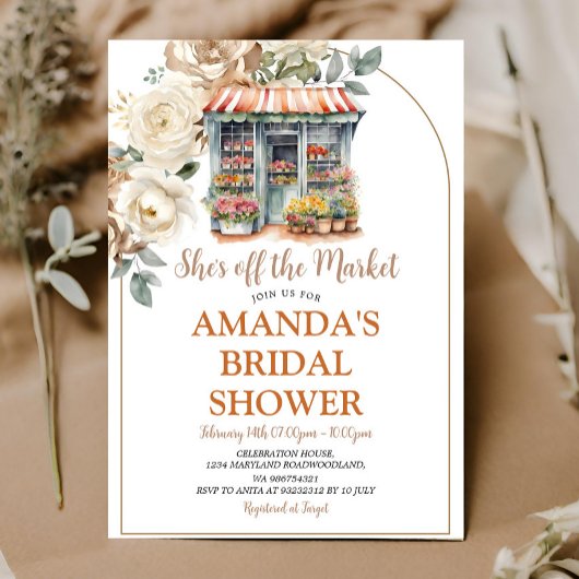 Invitation Elle n'est plus à la Fête des mariées des fleurs d